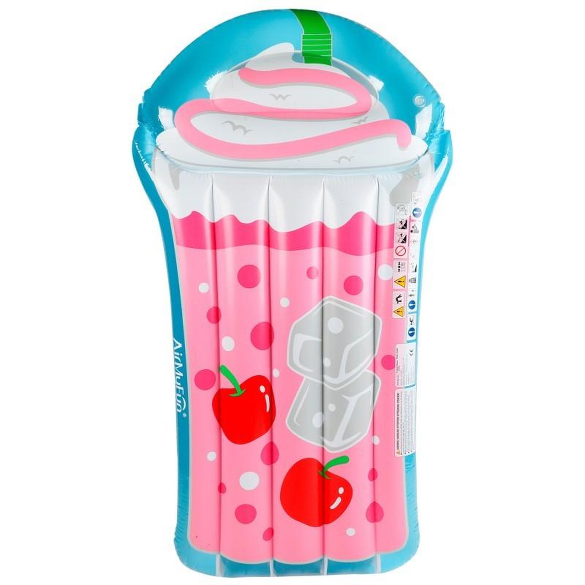 Voir la diapositive 1 : AIRMYFUN Matelas Gonflable d'Eau Géant, Ultra Confort, pour Piscine & Plage - Smoothie 185 x 100 cm