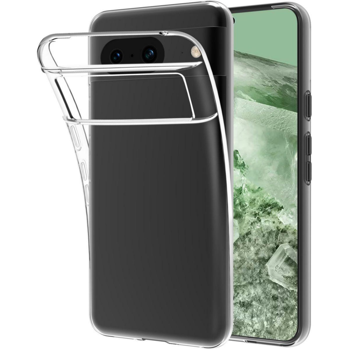 ESSENTIEL B Pack Google Pixel 8A coque + verre trempé x2