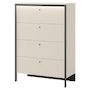 Voir la diapositive 2 : BEST MOBILIER Kimi - commode 4 tiroirs - led inclus