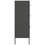 Voir la diapositive 4 : VIDAXL Armoire a tiroirs Anthracite 80x35x101,5 cm Acier