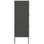 Voir la diapositive 4 : VIDAXL Armoire a tiroirs Anthracite 80x35x101,5 cm Acier