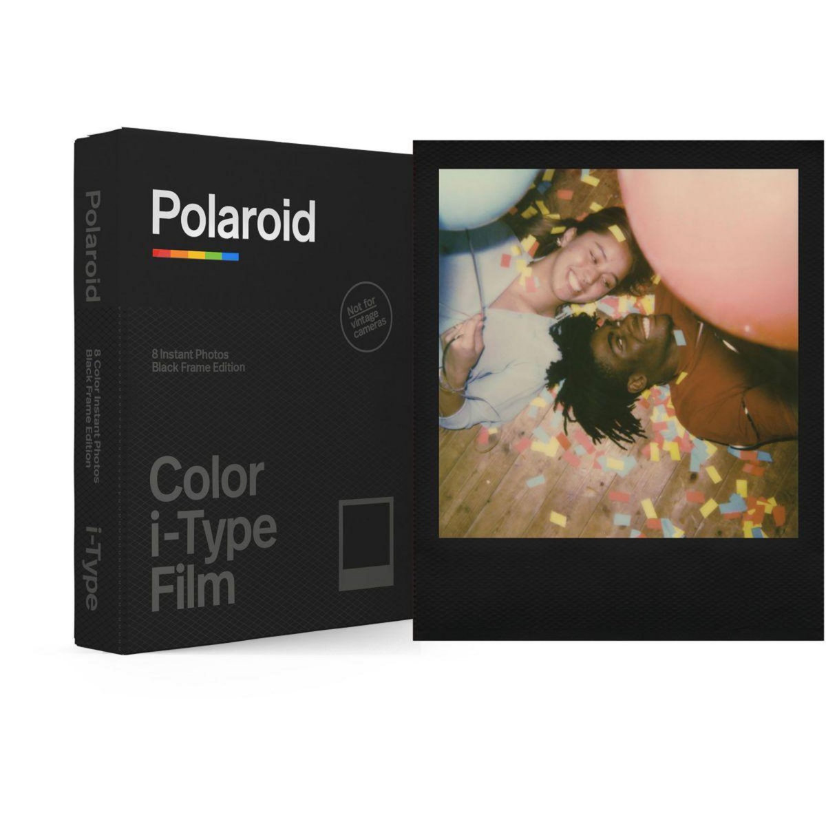 POLAROID Papier photo instantané Color film iType Black Frame (x8)