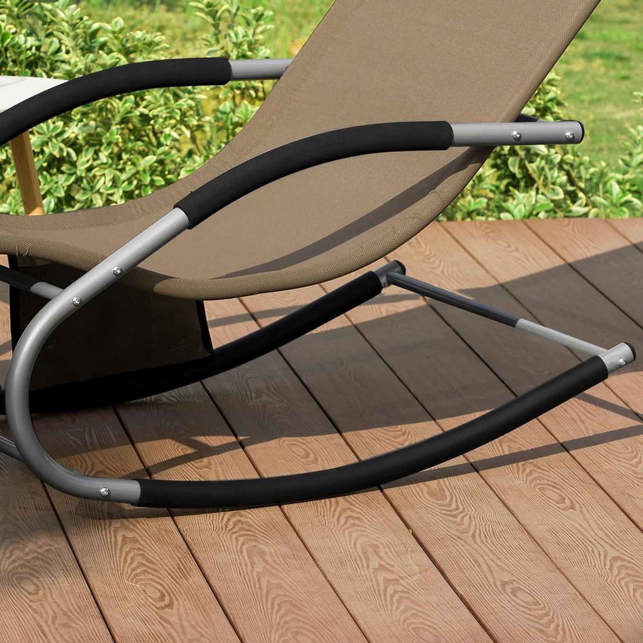 Voir la diapositive 5 : SOBUY SoBuy - Fauteuil À Bascule De Jardin pliable - Moderne - OGS28