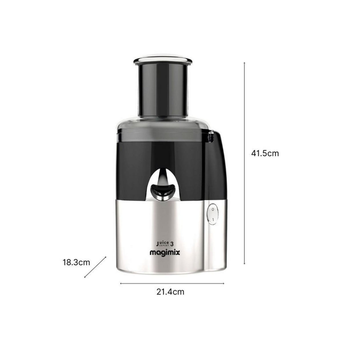 MAGIMIX Extracteur de jus 400w inox/noir - 18083f