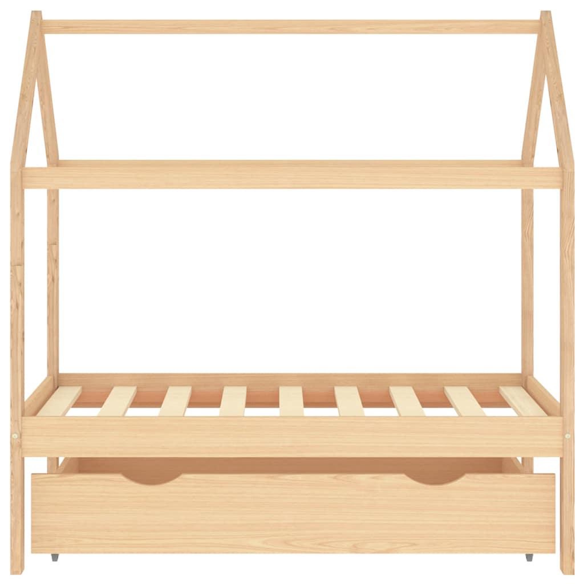 Voir la diapositive 3 : VIDAXL Cadre de lit d'enfant avec tiroir Bois de pin massif 70x140 cm