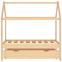 Voir la diapositive 3 : VIDAXL Cadre de lit d'enfant avec tiroir Bois de pin massif 70x140 cm