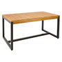 Voir la diapositive 2 : GARDENSTAR Table de jardin rectangulaire - 6/8 places - Bois d'acacia - SAHARA