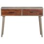 Voir la diapositive 3 : VIDAXL Table console Gris 110x35x75 cm Bois de manguier massif brut