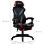 Voir la diapositive 3 : VINSETTO Vinsetto Fauteuil gaming chaise gamer réglable pivotant dossier inclinable repose-pied polyester rouge noir