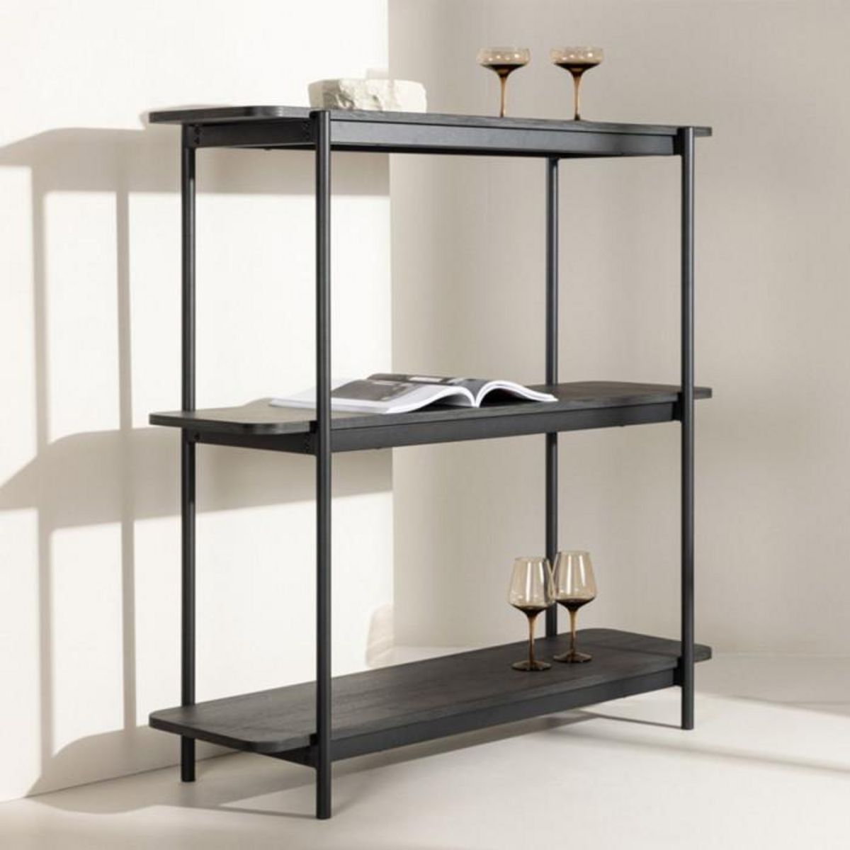 Paris Prix Étagère 3 Niveaux  Heim  120cm Noir