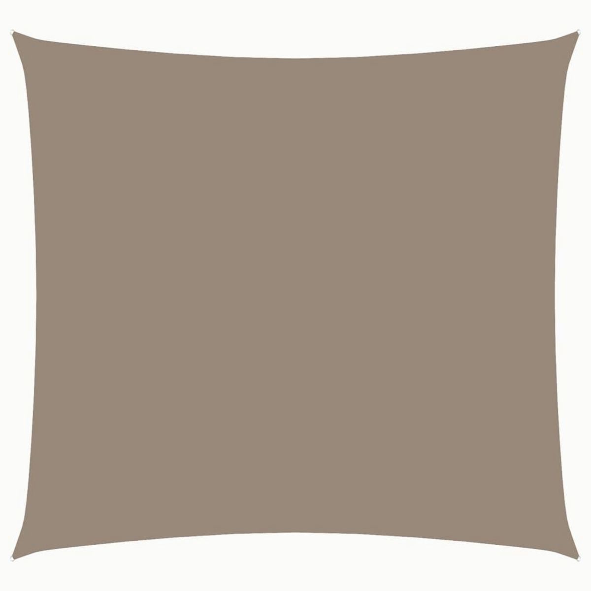 VIDAXL Voile de parasol tissu oxford carre 2,5x2,5 m taupe