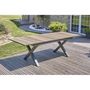 Voir la diapositive 5 : Paris Prix Table de Jardin Extensible Imitation Bois  Floride  180-240cm Gris Anthracite