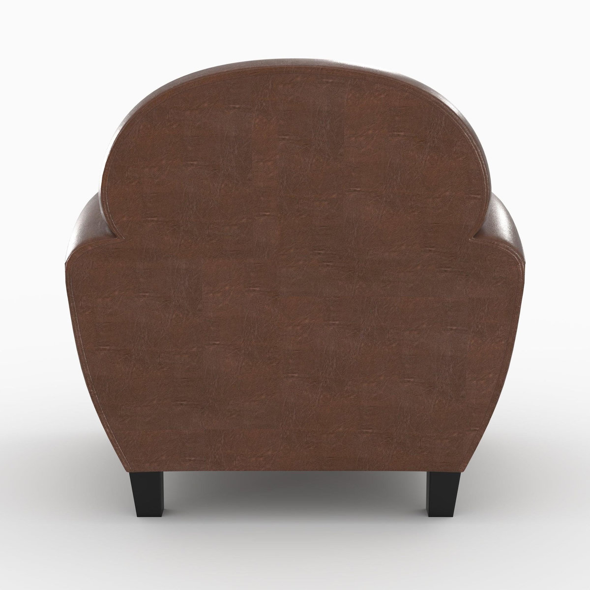 Rendez vous déco Ensemble canapé et fauteuil marron foncé 3 places - Club-Club