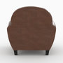 Voir la diapositive 5 : Rendez vous déco Ensemble canapé et fauteuil marron foncé 3 places - Club-Club
