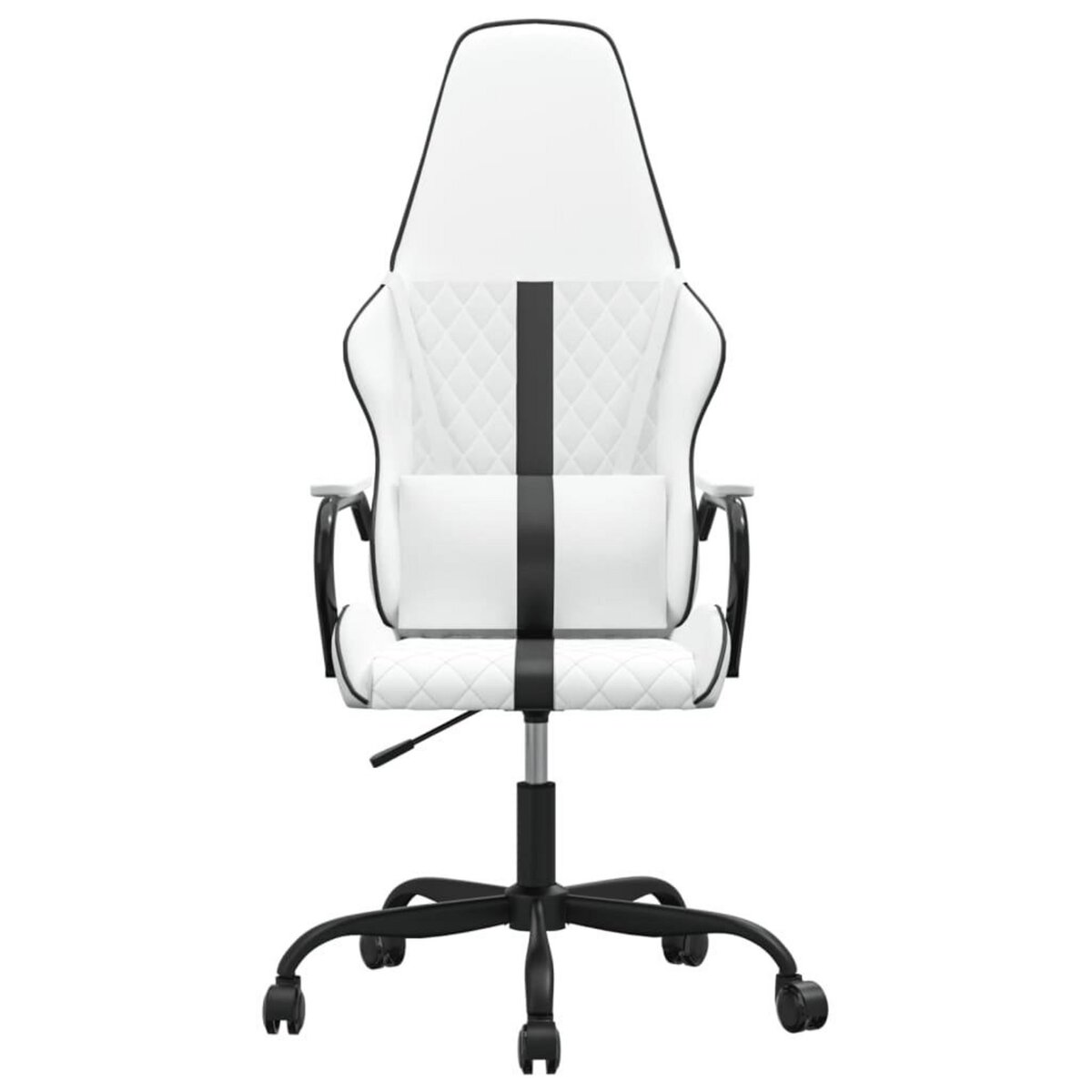 VIDAXL Chaise de jeu de massage Noir et blanc Similicuir