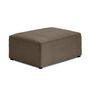 Voir la diapositive 3 : BEST MOBILIER Topaze - pouf - en tissu velours relief