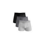 Airness AIRNESS Lot de 3 boxers homme en coton Predator. Coloris disponibles : Gris