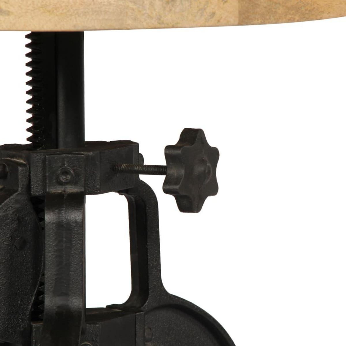 VIDAXL Table d'appoint 45x (45-62) cm Bois de manguier massif et fonte