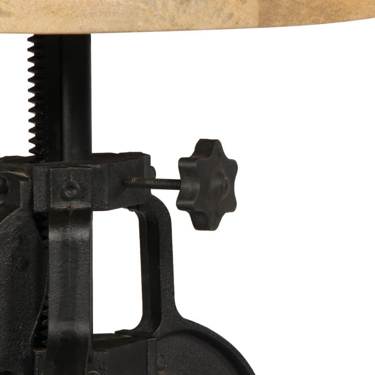 VIDAXL Table d'appoint 45x (45-62) cm Bois de manguier massif et fonte