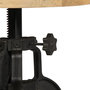 Voir la diapositive 5 : VIDAXL Table d'appoint 45x (45-62) cm Bois de manguier massif et fonte