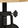 Voir la diapositive 5 : VIDAXL Table d'appoint 45x (45-62) cm Bois de manguier massif et fonte