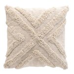 Paris Prix Housse de Coussin Tuftée  Sheny  40x40cm Naturel