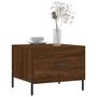 Voir la diapositive 3 : VIDAXL Table basse Chene marron 50x50x40 cm Bois d'ingenierie