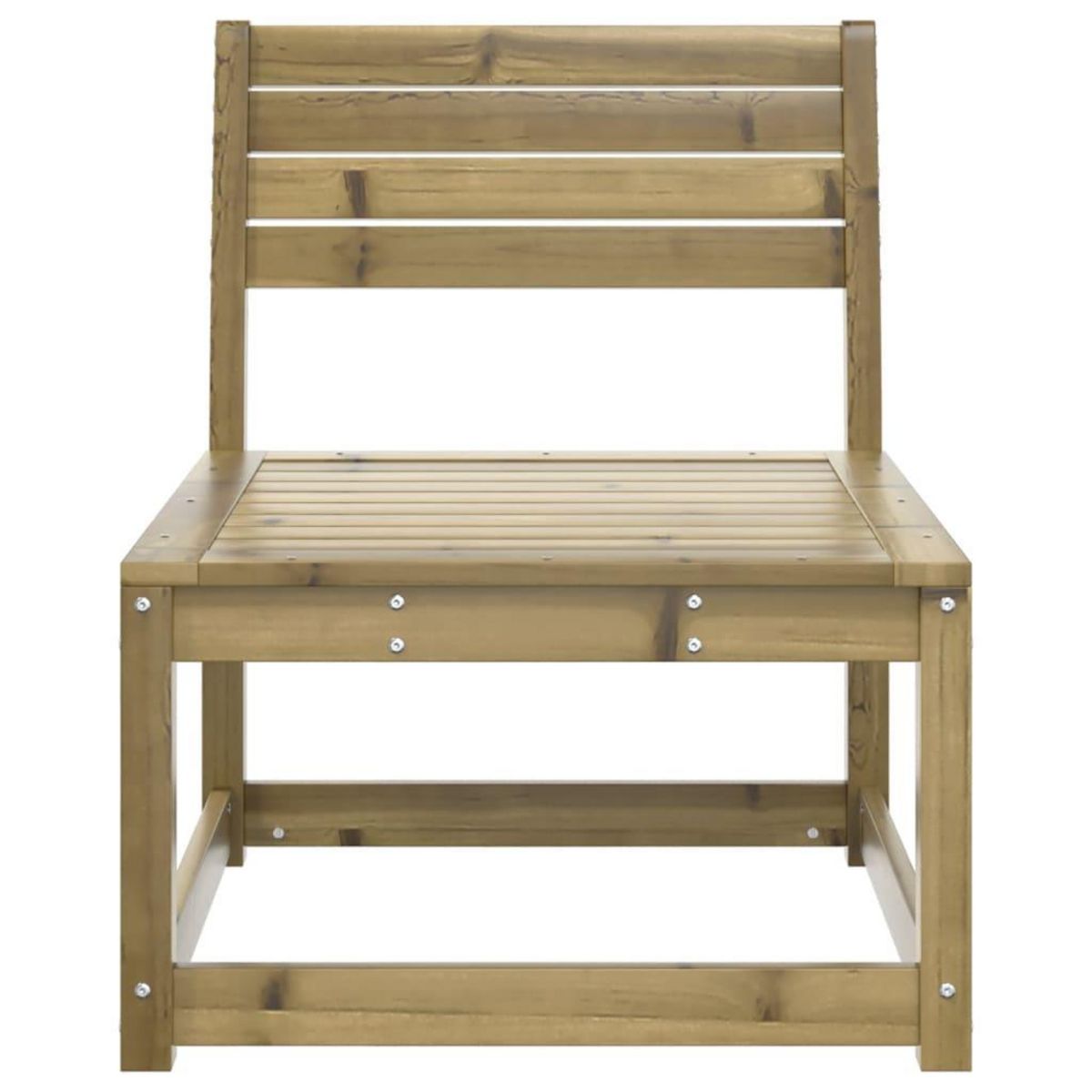 VIDAXL Canape de jardin bois de pin impregne