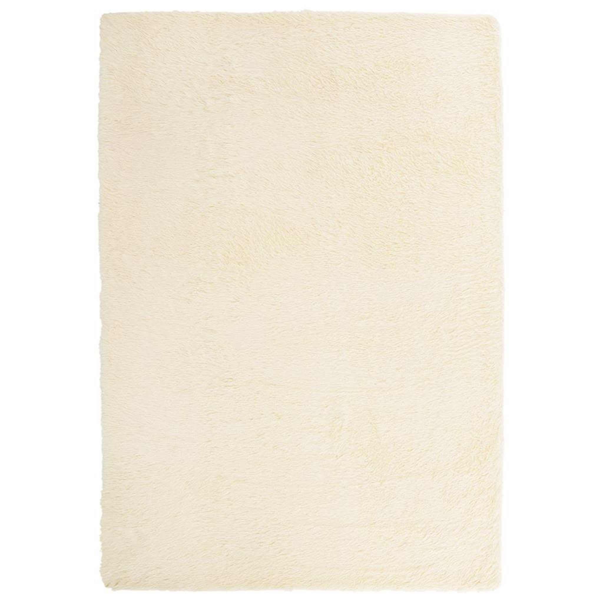 Voir la diapositive 2 : VIDAXL Tapis Shaggy a poils longs NAVARRA creme 160x230 cm polyester