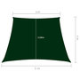 Voir la diapositive 6 : VIDAXL Voile de parasol Tissu Oxford trapeze 3/5x4 m Vert fonce