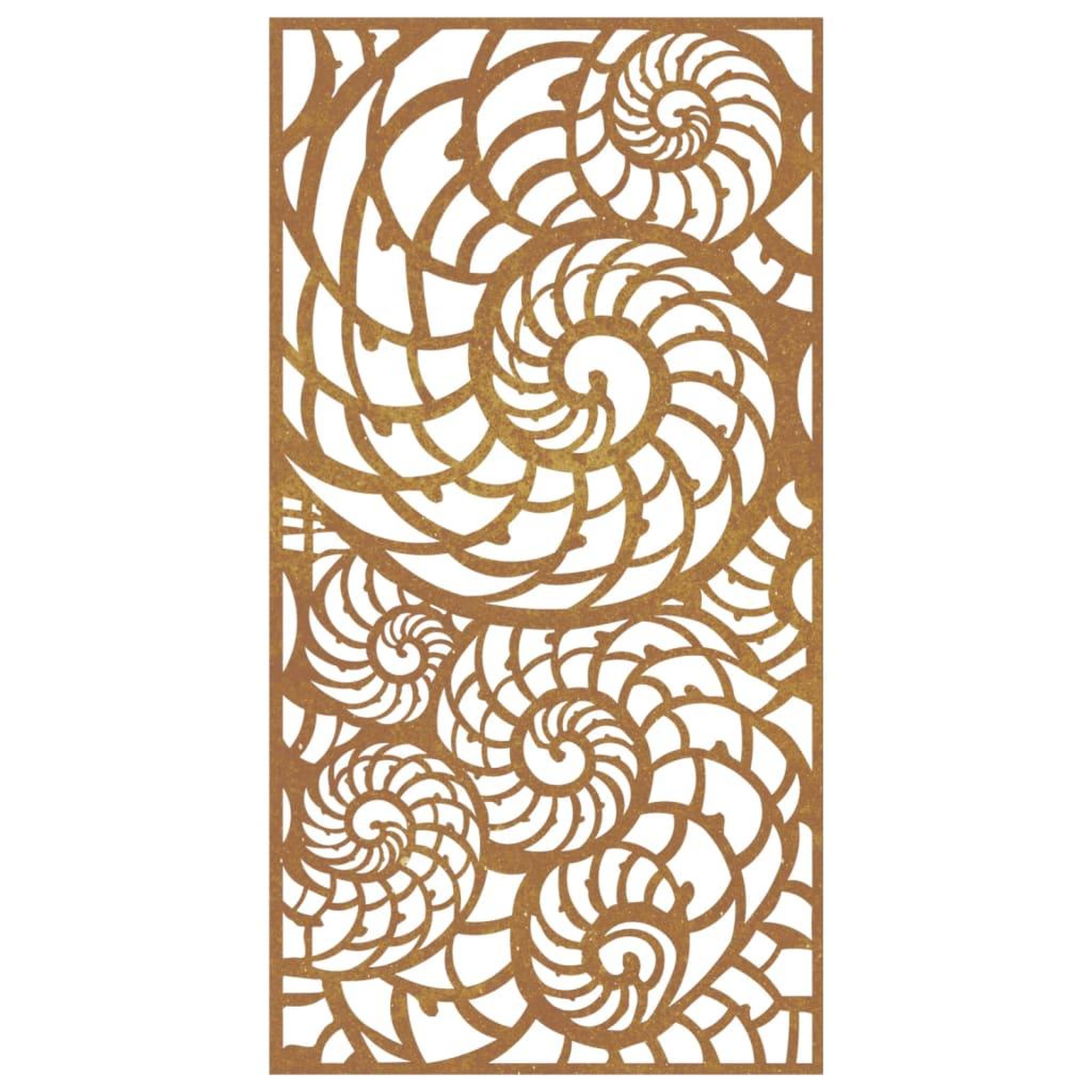 Voir la diapositive 4 : VIDAXL Decoration murale de jardin 105x55 cm acier corten design coque