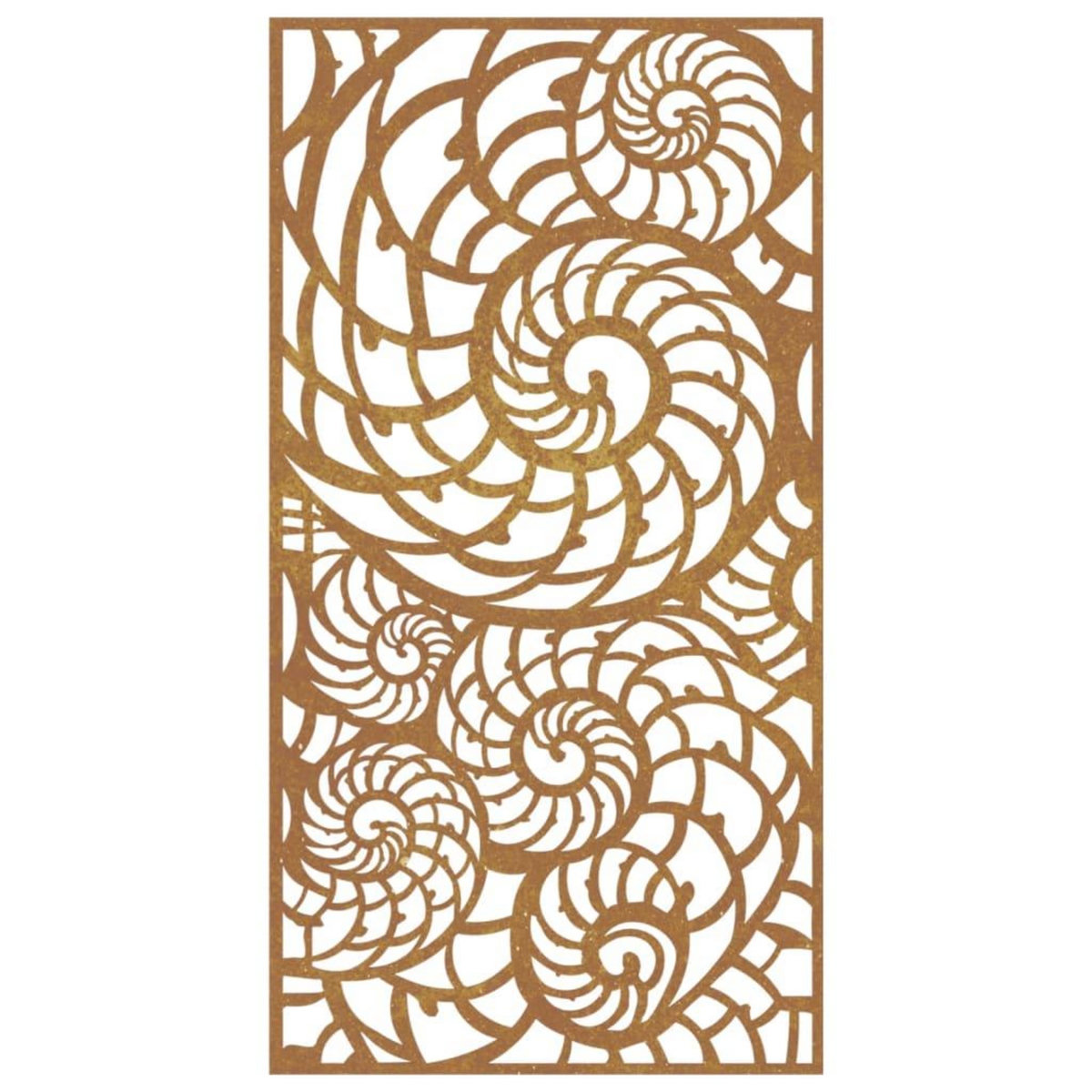 VIDAXL Decoration murale de jardin 105x55 cm acier corten design coque