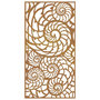 Voir la diapositive 4 : VIDAXL Decoration murale de jardin 105x55 cm acier corten design coque
