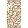 Voir la diapositive 4 : VIDAXL Decoration murale de jardin 105x55 cm acier corten design coque