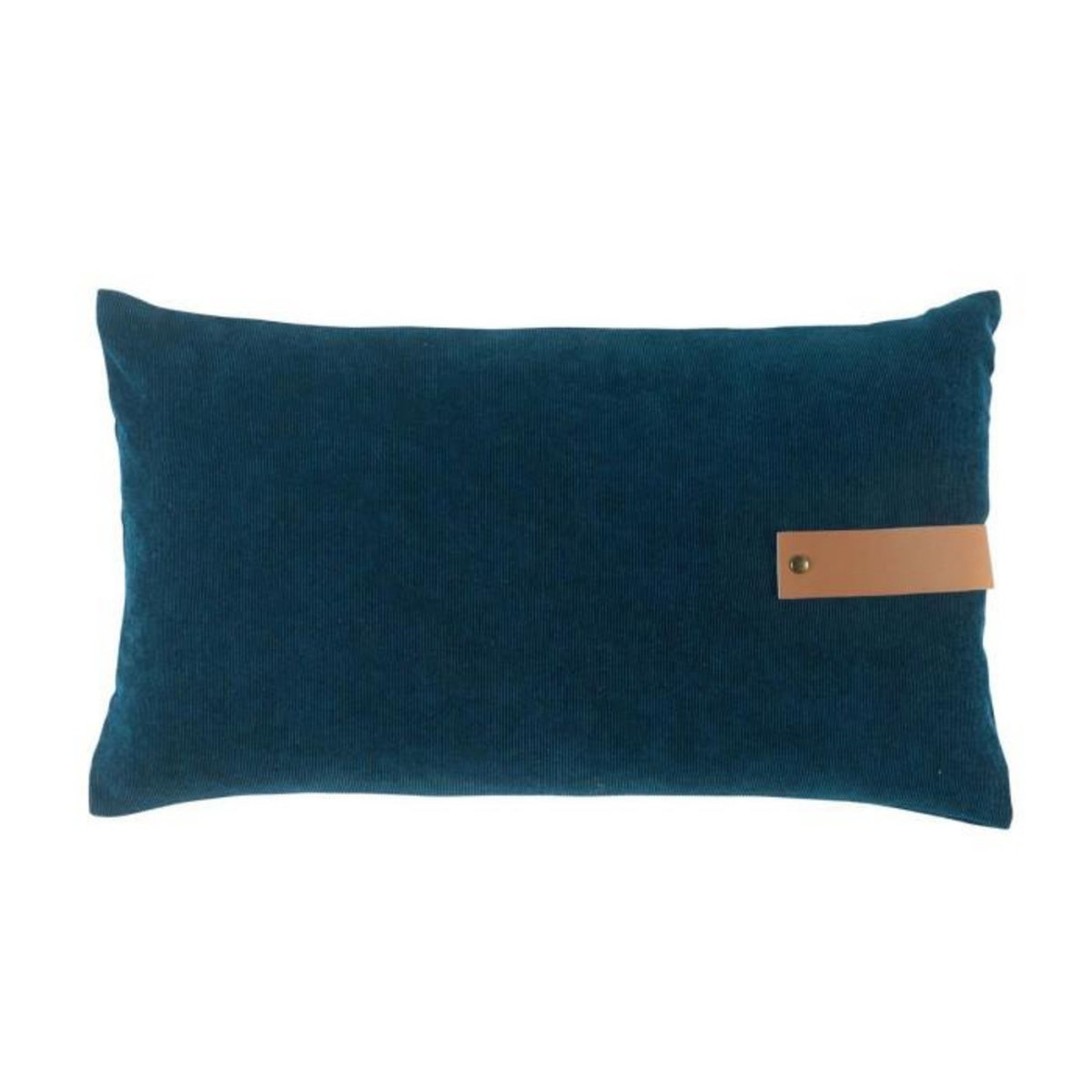 Paris Prix Coussin Déhoussable Velours  Milleray  30x50cm Bleu