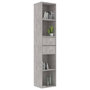 Voir la diapositive 3 : VIDAXL Bibliotheque Gris beton 36x30x171 cm Bois d'ingenierie