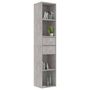 Voir la diapositive 3 : VIDAXL Bibliotheque Gris beton 36x30x171 cm Bois d'ingenierie