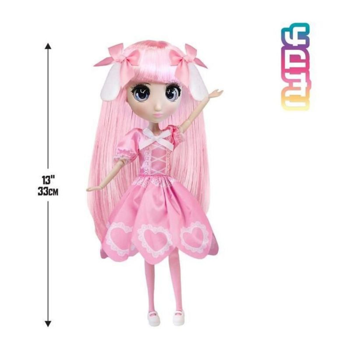 BANDAI Grande Poupée Kawai style Japon 30 cm - Poupée Yumi - BANDAI - Licence Officielle Shibajuku Anime