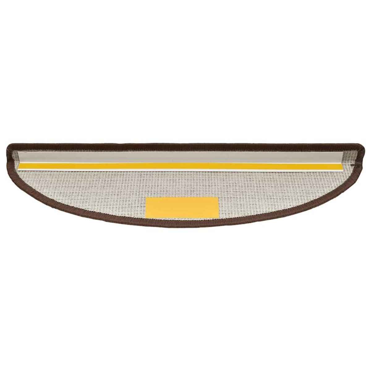 VIDAXL Tapis d'escalier 20 pcs marron cafe 56x17x3 cm