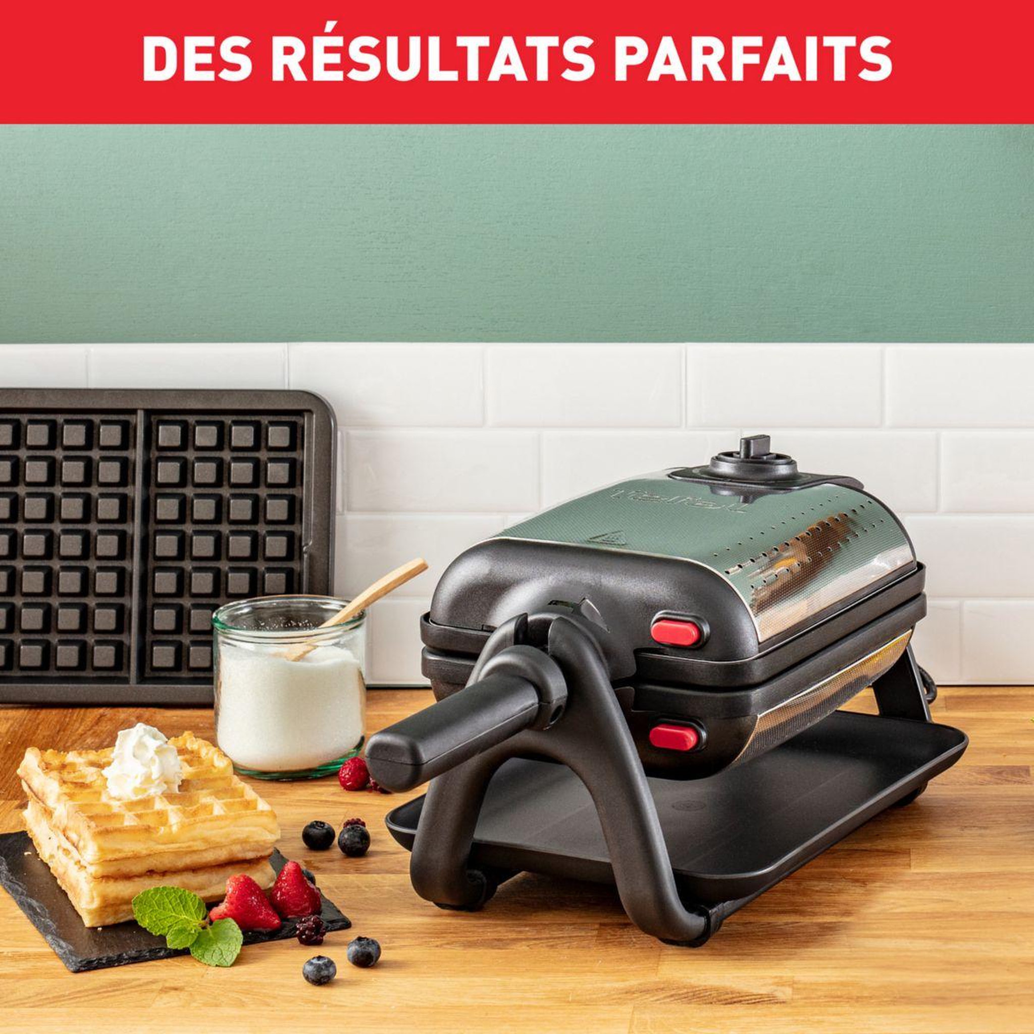 Voir la diapositive 5 : TEFAL Gaufrier king size wm756d12