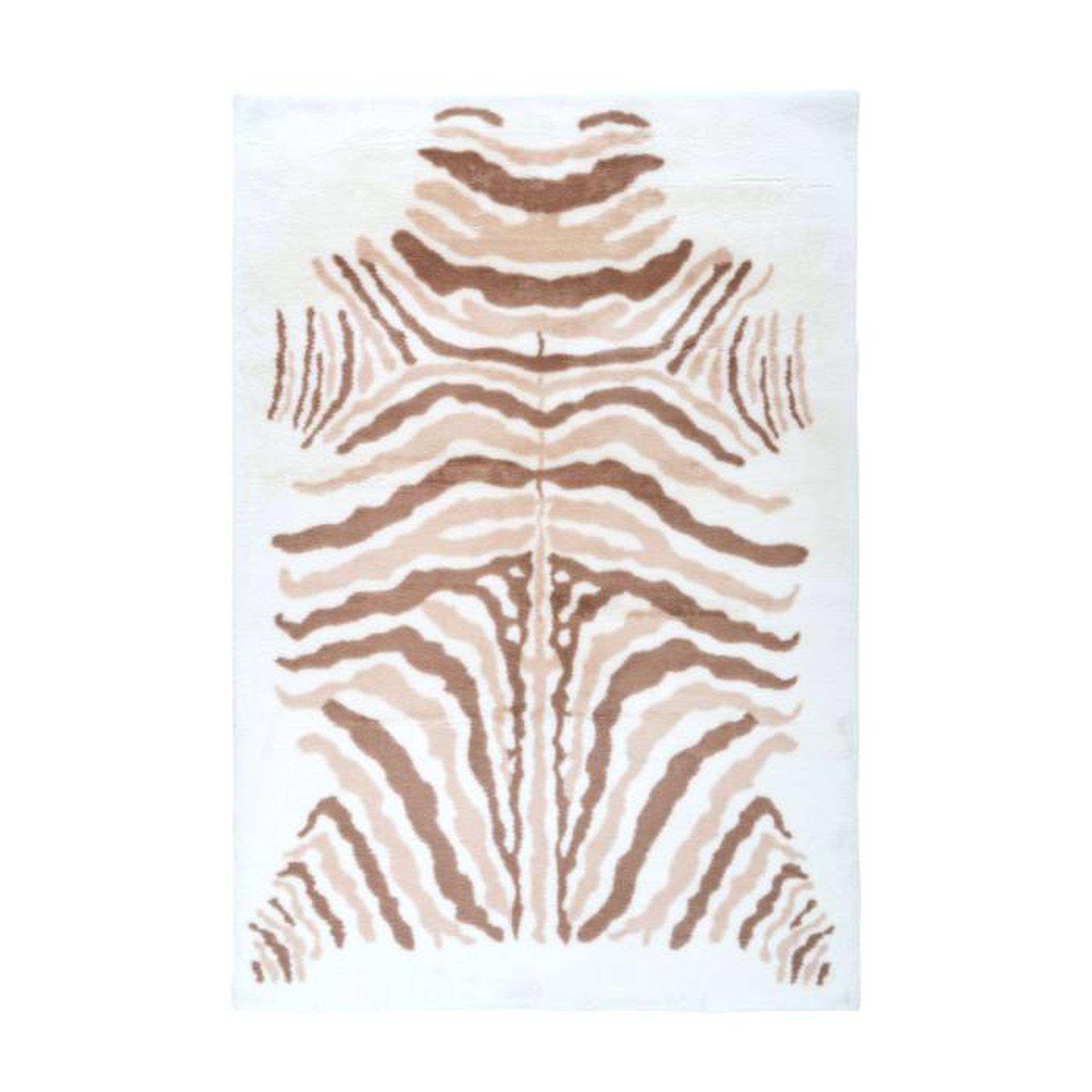 Paris Prix Tapis Imprimé Animal  Rabbit  Beige & Marron. Coloris disponibles : Beige