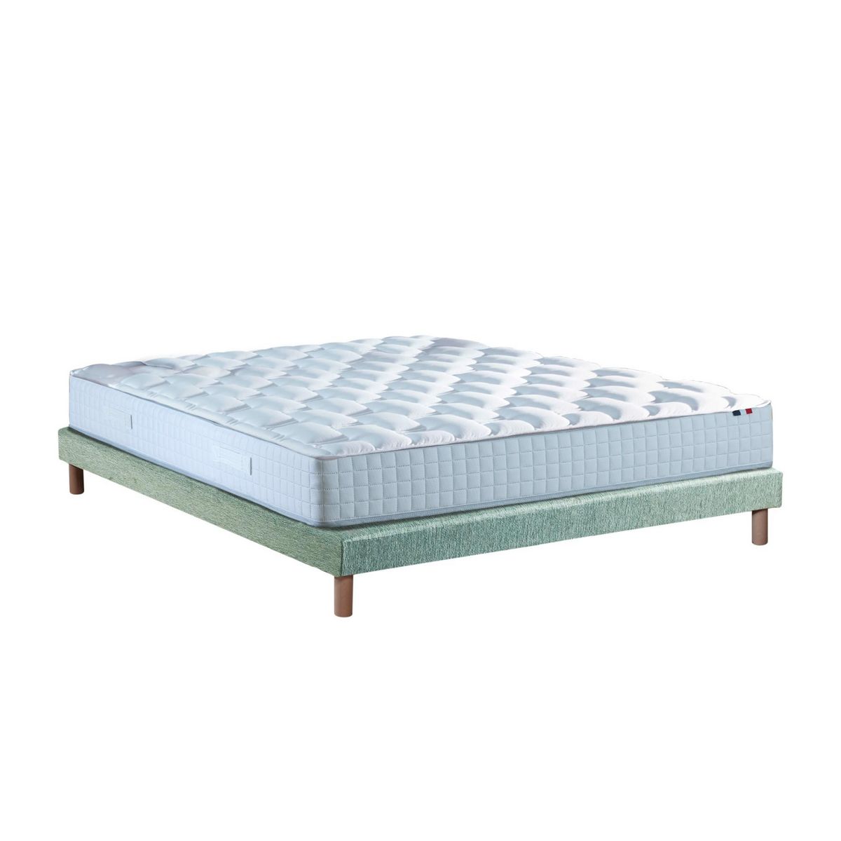 IDLITERIE Ensemble literie : matelas à ressorts COSMOS et sommier - qualité française
