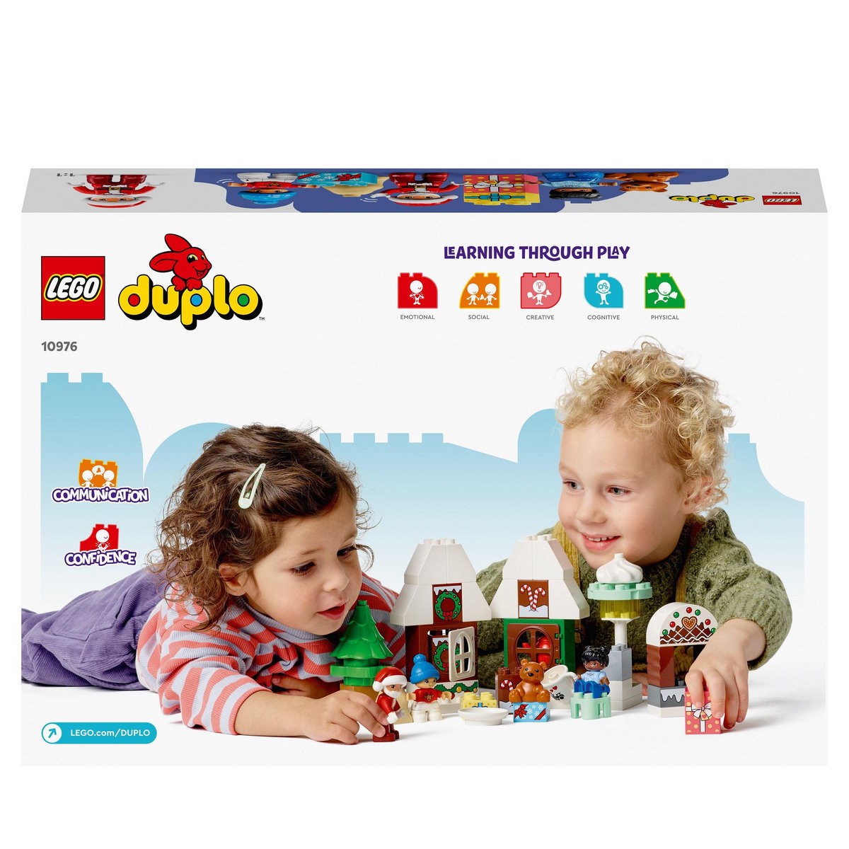 LEGO DUPLO 10976 La maison en pain d'épices du Père Noel, Jouet Enfants 2 Ans