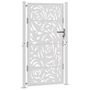 Voir la diapositive 3 : VIDAXL Porte de jardin acier resistant aux intemperies design flamme