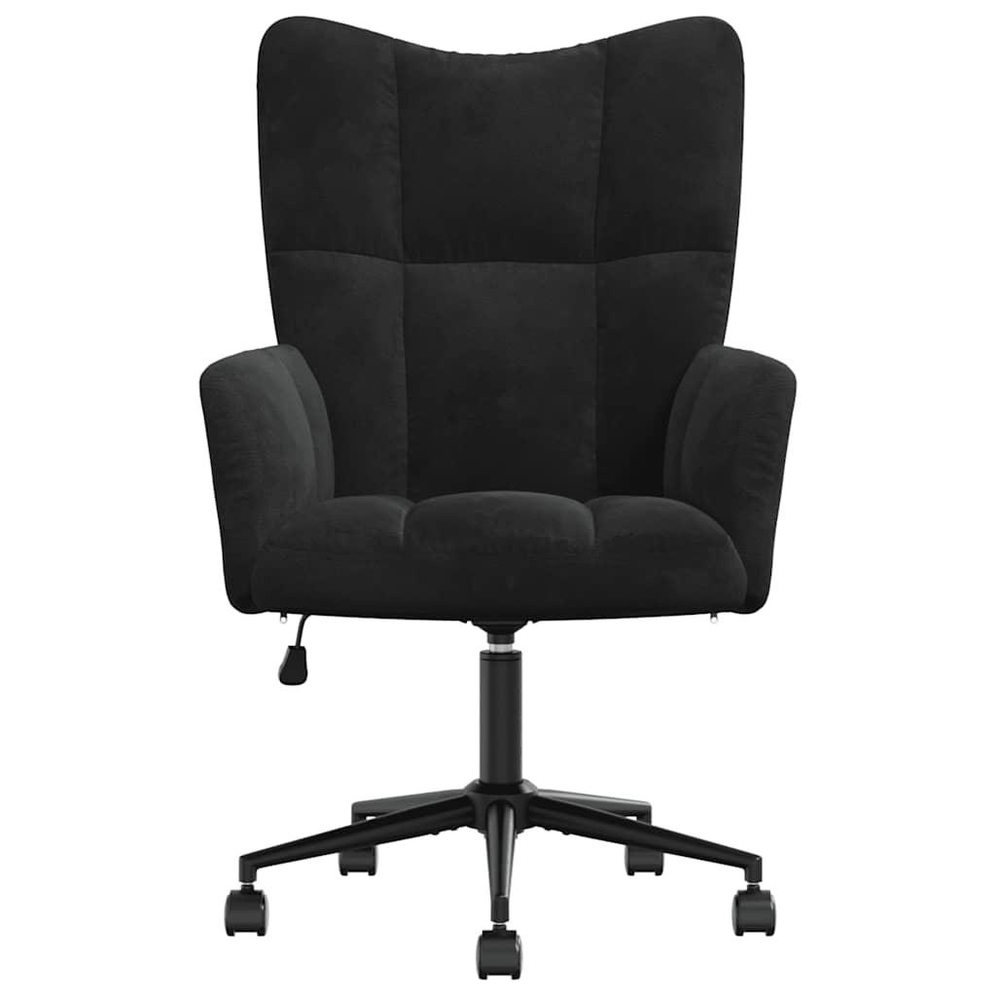 Voir la diapositive 3 : VIDAXL Chaise de relaxation Noir Velours