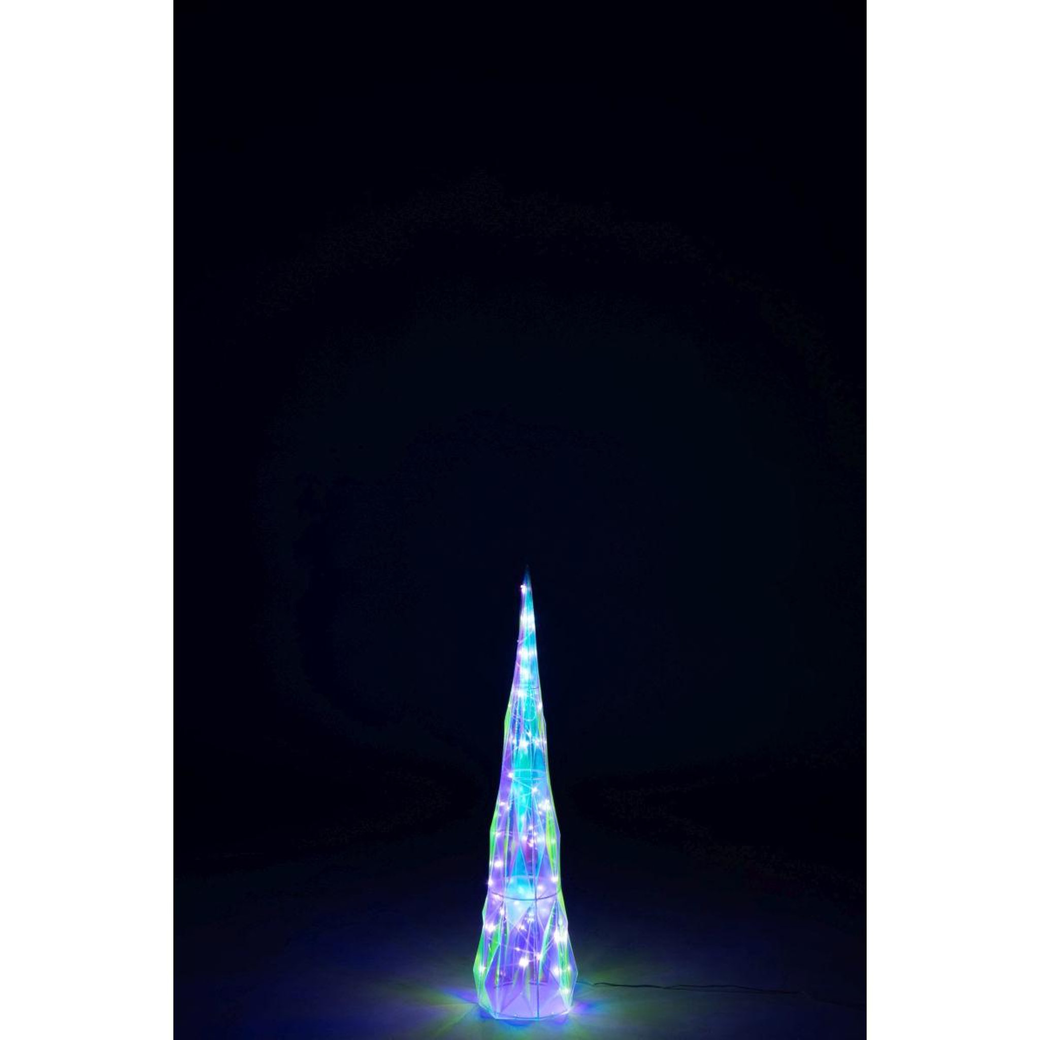 Voir la diapositive 6 : J-LINE Sapin à led  color pop  80cm multicolore