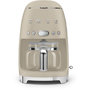 Voir la diapositive 1 : SMEG Cafetière programmable DCF02MLMEU Années 50 Beige lin
