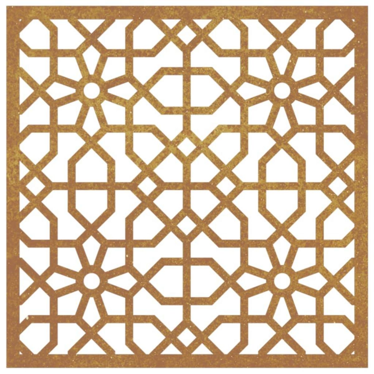 VIDAXL Decoration murale jardin 55x55 cm acier corten design mauresque