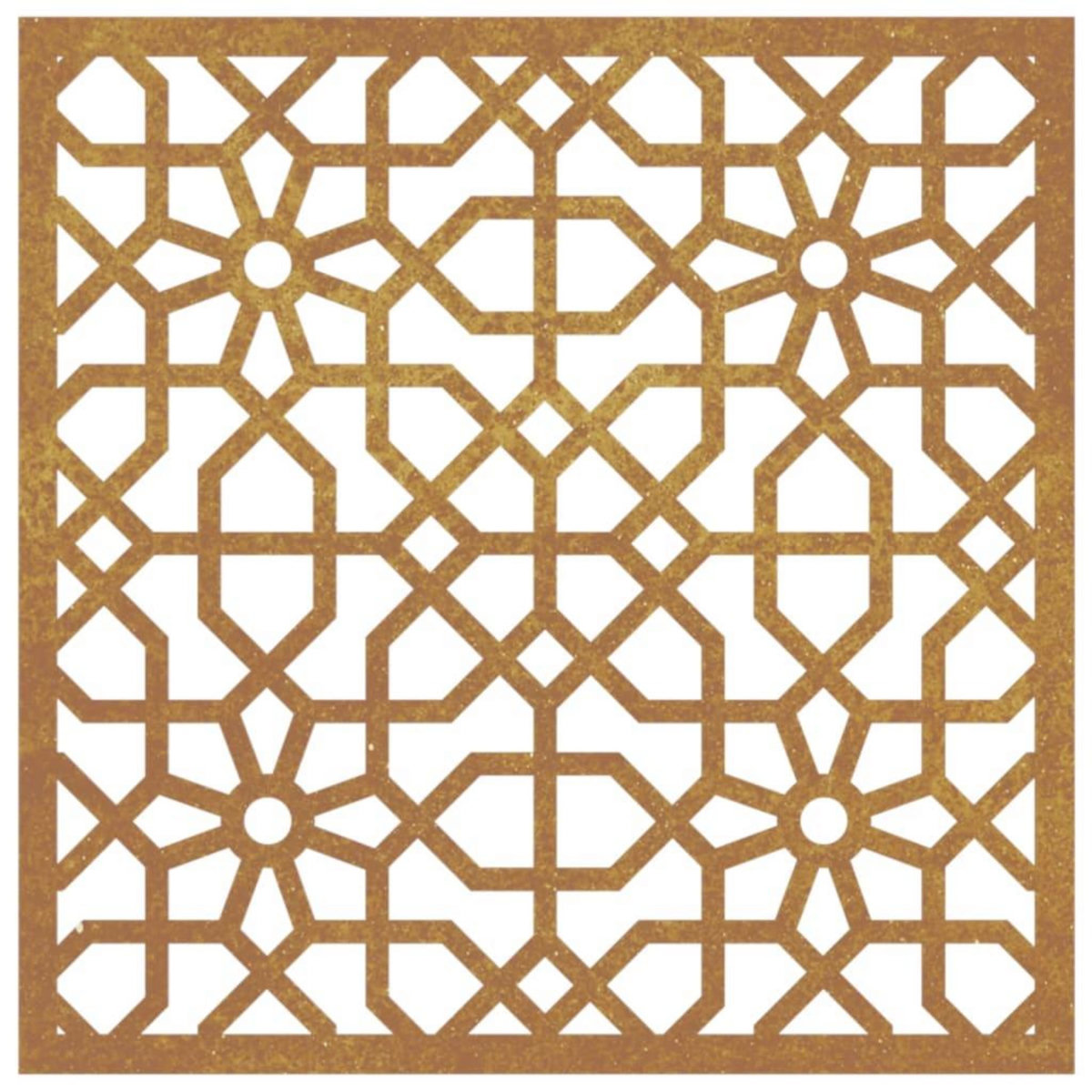 VIDAXL Decoration murale jardin 55x55 cm acier corten design mauresque