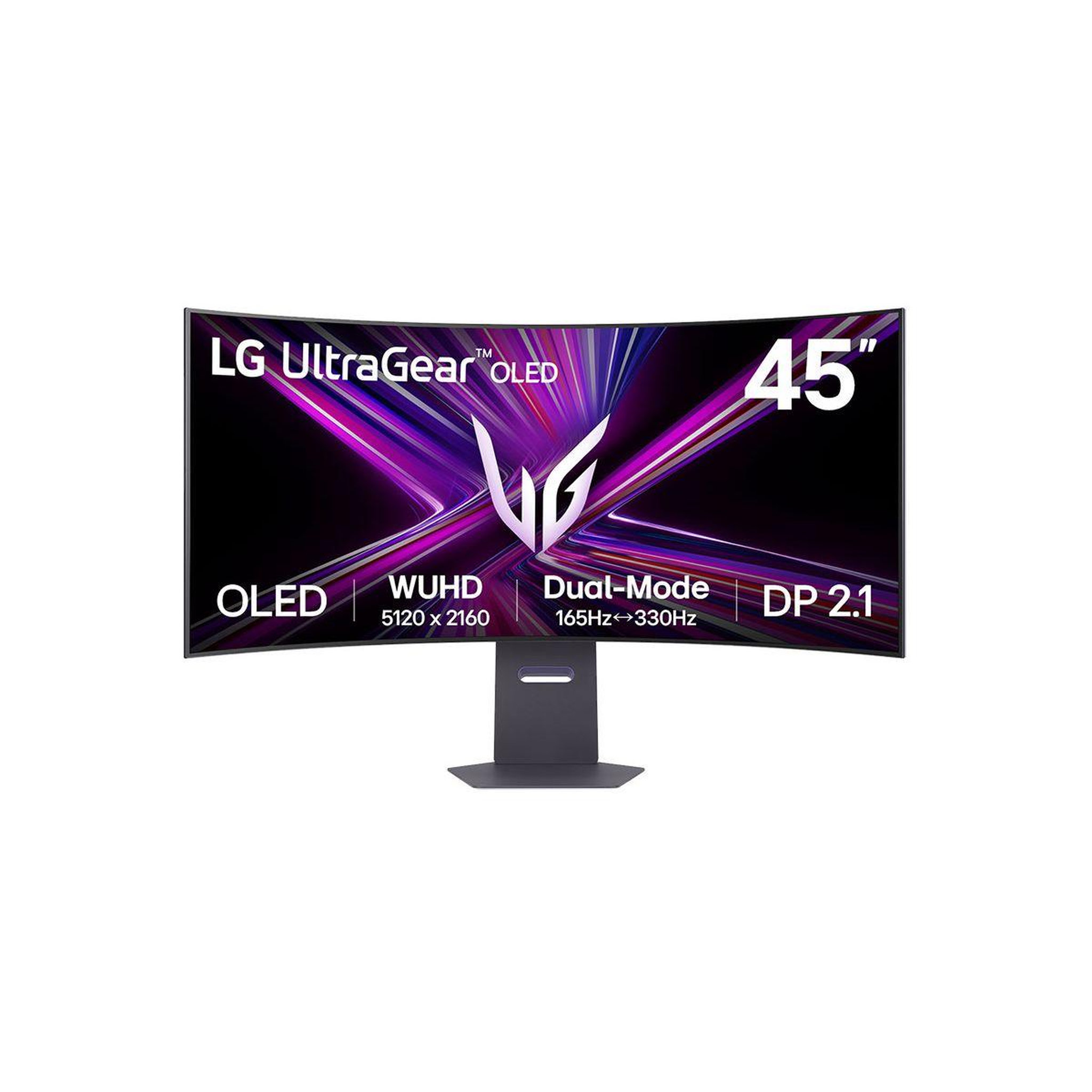 LG Ecran pc gamer 45gx950a 45  incurvé 800r 5k 165hz oled hdr true black 400 hdmi 2.1 amd freesync & g-sync